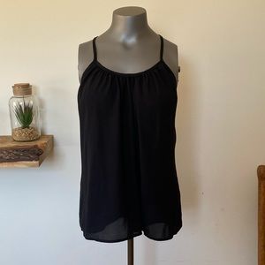 Trendy Black Tank Top